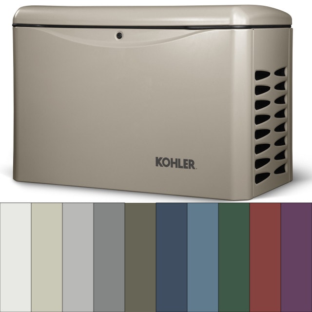 Kohler generator with available enclosure color options