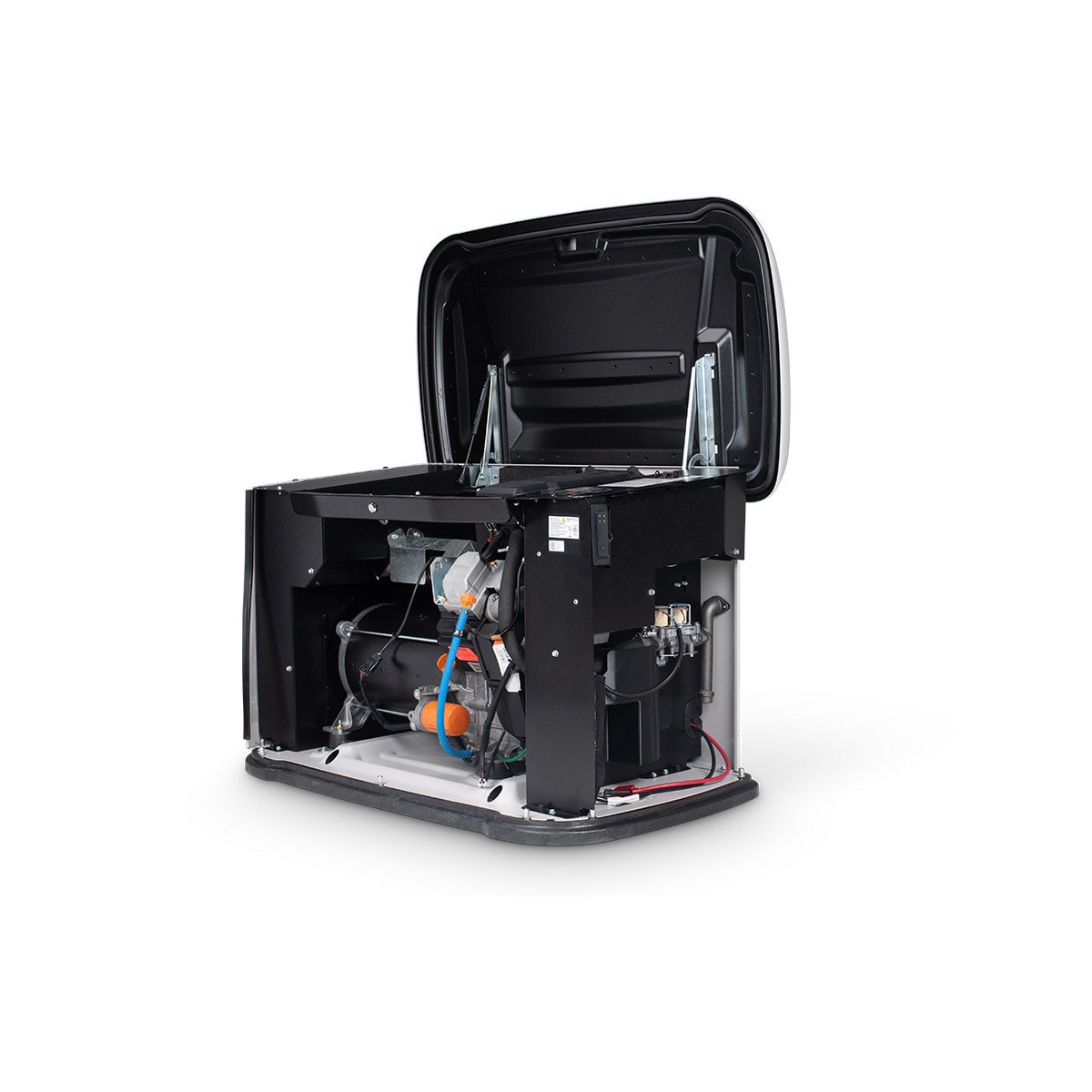 Generac NextGen generator interior — angled view showing engine components